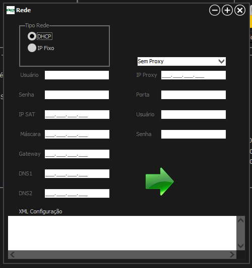 Especifique a sua Rede. É aconselhável configurar seu ROTEADOR para uso de DHCP.