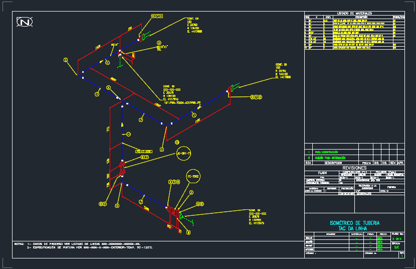 4 PLANEJAMENTO E EXECUÇÃO Customização dos Isométricos: Além da configuração do formato, layers, cotas, lista de material, alturas dos textos e outras configurações padrões, também podemos gravar