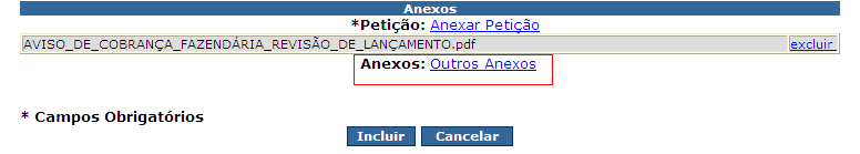 No item Caminho do Arquivo, clique em Procurar, e localize o modelo preenchido e salvo em seu computador no formato PDF, depois clique em