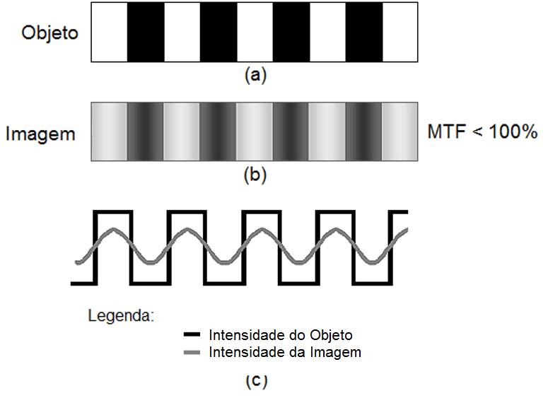 (ou amplitude), já os objetos com maiores frequências são representados com maiores perdas de transferência. Figura 11: (a) Representação do objeto real.