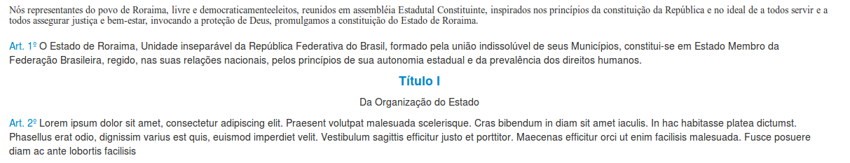 Imagem 17 Artigos for a de ordem A renumeração deve ser forçada atualizando o Art. 2º com o número 1.