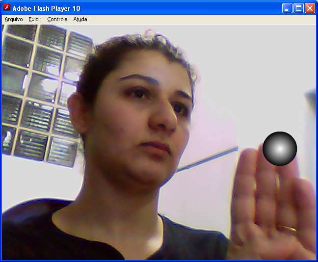 Para instanciar a webcam e visualizar a cena real como na figura 34, é necessário permitir o acesso do aplicativo a ela como na figura 33.