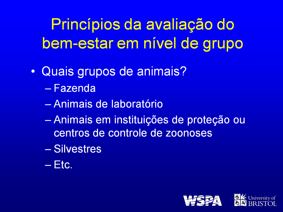 Existem muitas situações diferentes onde a avaliação em nível de grupo é necessária por razões práticas ou estatísticas.