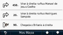 Repor a informação do Computador de Viagem A partir do mapa, toque no campo Velocidade. Toque em Repor > Repor dados de viagem para repor as informações no computador de viagem.