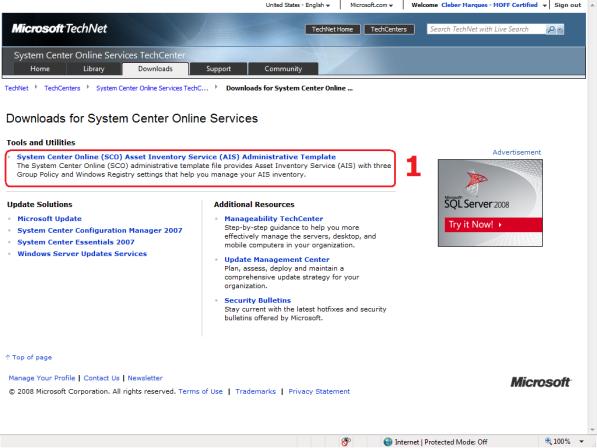 não vou abordar a instalação em passos neste artigo, para auxilio com este assunto acesse: AIS Client software deployment http://technet.microsoft.com/en-us/library/bb964349.aspx Obs.