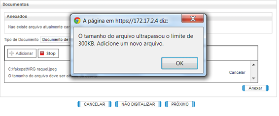 8º passo: Digitalize os documentos necessários para abertura da conta (ID, CPF, comprovante de renda e residência) a partir dos originais apresentados pelo cliente; Indexação de documentos