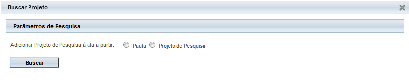 4. Reunião Ata Utilize um dos filtros: Data Inicial até Data Final ; Hora; Local; Coordenador para <Buscar Ata>.