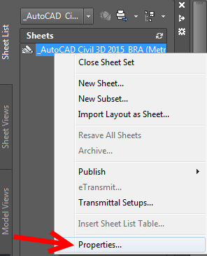 6. Localizar o arquivo em C:\Users\<Nome do Usuário>\AppData\Local\Autodesk\C3D 2015\enu\Template\Plan Production\ Civil 3D 2015_BRA (METRÔ- SP-Projeto_Básico).DST. 7.