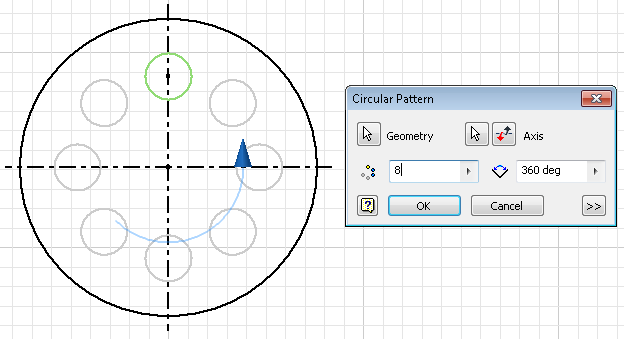 Auto Dimension: permite cotar automaticamente um sketch. Pode ser útil em pequenos sketches, mas tende a ficar demasiado confuso em sketches complexos.