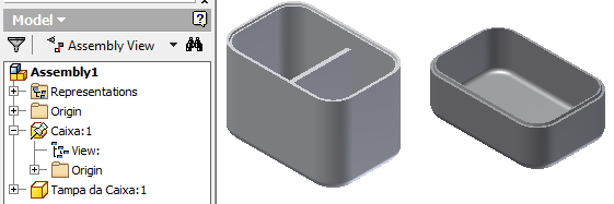 Criamos um novo documento (New), do tipo Assembly ( comandos necessários para a montagem de peças (Fig. 3.57). ). O separador Assemble contém os Fig. 3.57 - Separador Assemble.