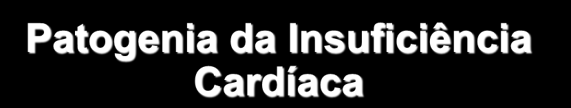 FRAÇÃO DE EJEÇÃO Patogenia da Insuficiência Cardíaca 60% LESÃO SECUNDÁRIA MECANISMOS