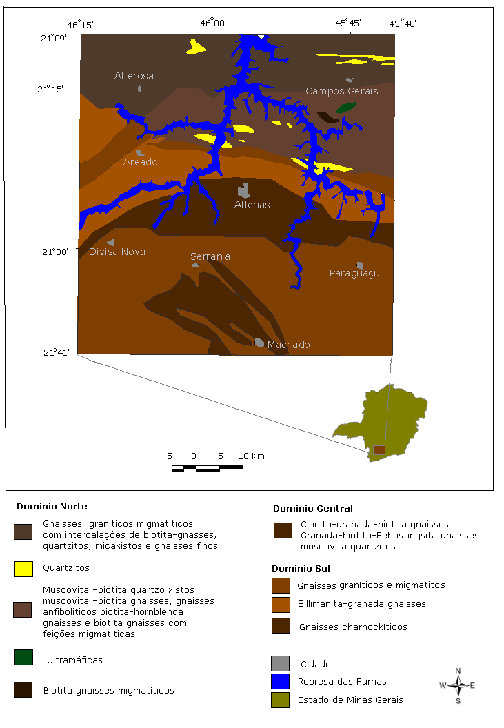 Figura 29: Mapa Litológico da região de