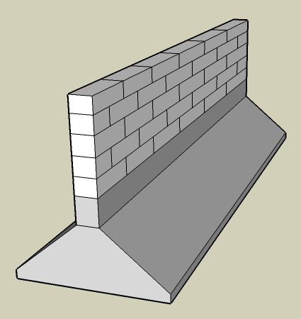 <25 Figura 6.5 Sapata contínua para parede (fundação corrida) em concreto armado. 6.2. Sapatas de Concreto 6.2.1. Sapata isolada A sapata isolada tem a forma semelhante à da Figura 6.6. Figura 6.6 Sapata isolada.