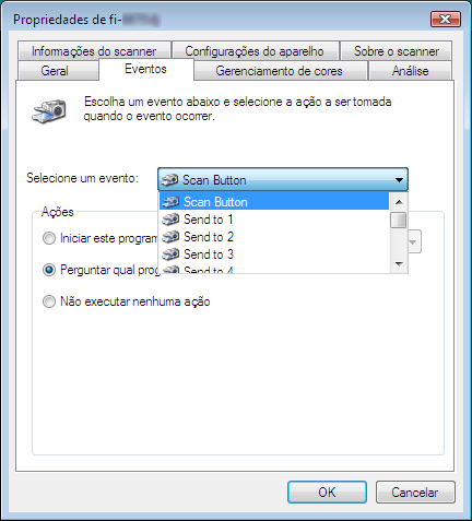 Utilize os botões do scanner para iniciar uma digitalização rapidamente Uma digitalização poderá ser executada simplesmente pressionando o botão [Scan] ou [Send to] do scanner.