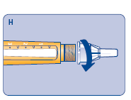 2. Selecionando a dose F. Verifique se o seletor de dose está ajustado em 0,0. Selecione o número de miligramas que precisa ser injetado.