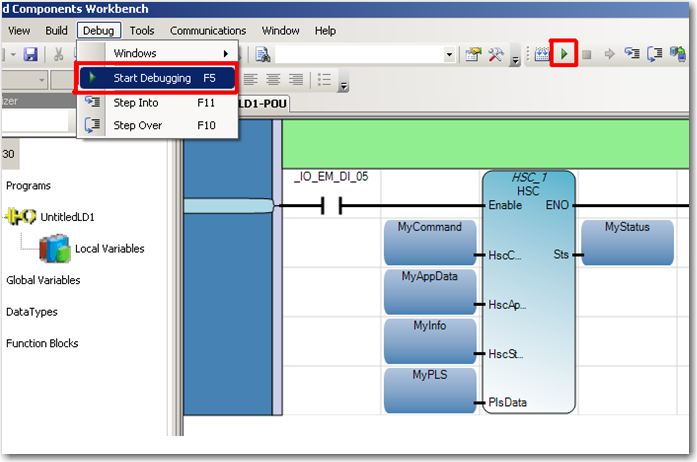 Guias rápidos Apêndice C 2. Em seguida, clique no controlador Micro830 no painel Project Organizer para posicionar o painel Micro830 Controller Properties.