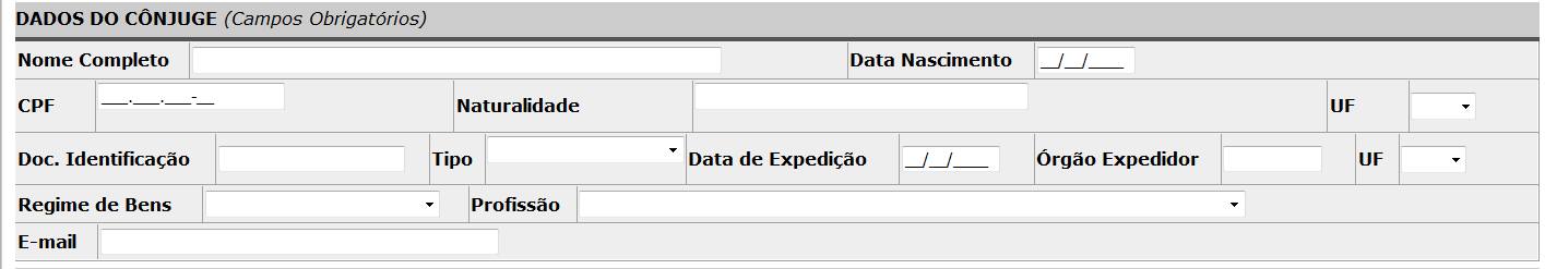 1. CNPJ - Número do CNPJ Cadastro Nacional de Pessoas Jurídicas da empresa. 2. Profissão - Função exercida conforme seleção de lista de opções.. Data de admissão - Data de admissão na empresa. 4 e 5.