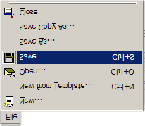 4.3 Conhecendo o editor TEXnicCenter 42 4.3.6 Salvar Arquivo Para salvar um arquivo clique em: Menu File Save. Ver figura 57. Figura 57: Menu Salvar Arquivo - TEXnicCenter.