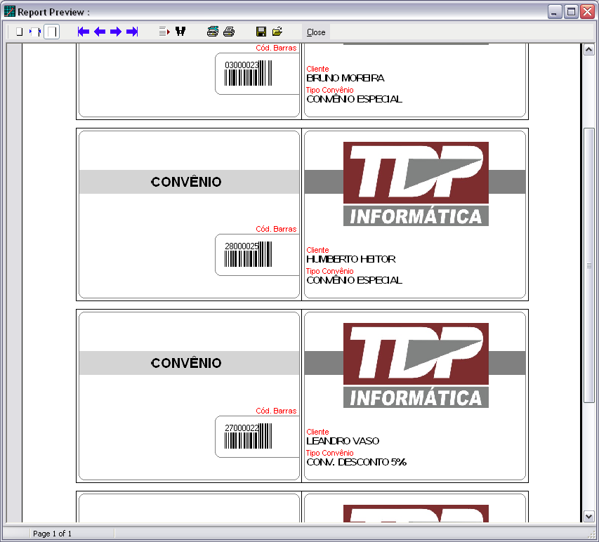 Figura 63 FACILITE: Impressão das carteirinhas de convênio Nome obrigatório para a imagem: Qualquer um.