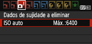 3 Operações de Menu Procedimento de Definição de Menus 1 2 3 4 5 6 Aceda ao ecrã de menu. Carregue no botão <M> para aceder ao ecrã de menu. Selecione um separador.