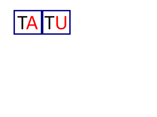 2) primeira vogal escrita em vermelho enquadrada por borda azul; 3) apresentação da primeira sílaba: consoante em preto, vogal em