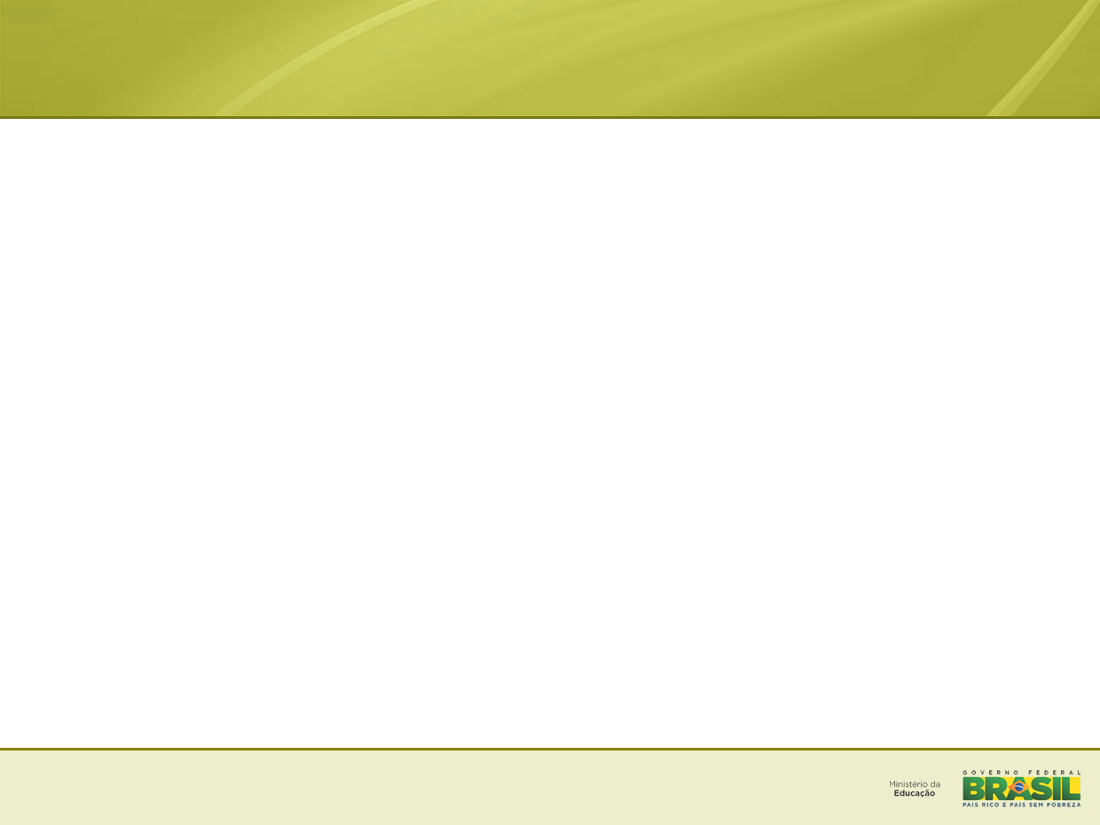 MINISTÉRIO DA EDUCAÇÃO Secretaria de Educação Continuada, Alfabetização, Diversidade e