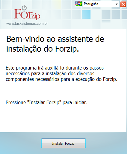 Capítulo 2 Instalação Para instalar o Forzip, execute o programa SetupForzip.exe and siga as instruções exibidas.