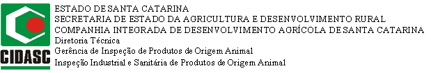 REGISTRO MENSAL DE RECEBIMENTO DE MATÉRIA PRIMA RAZÃO SOCIAL: SIE nº: MUNICÍPIO: MÊS/ANO: PÁGINA: DATA PRODUTO FORNECEDOR SIE/SIF de