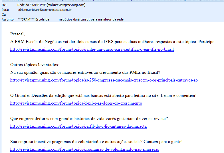 55 Figura 5 - Rede social interna da Revista Exame PME, conta com mais de 14 mil usuários ativos. Fonte: Rede Social PME, 2012.