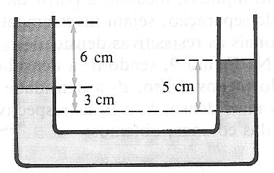 15) A pressão exercida por um gás pode ser medida por um manômetro de tubo aberto (figura a) ou por um manômetro de tubo fechado (figura b).