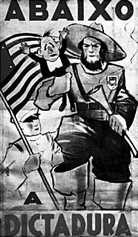 Elaborado pelos partidários da Revolução Constitucionalista de 1932, o cartaz apresentado pretendia mobilizar a população paulista contra o governo federal.