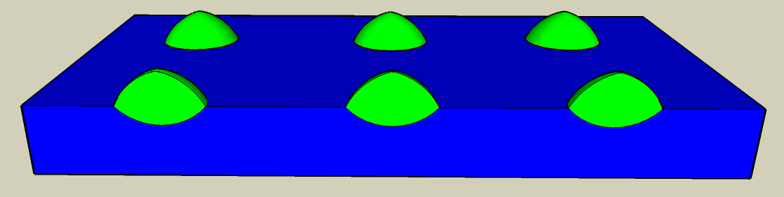 Figura 3.9: Esboço realístico dos padrões que eram gravados via AON nas amostras.