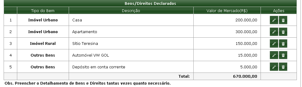 6 FICHA BENS E DIREITOS Destinada ao preenchimento dos bens e/ou direitos que serão base de cálculo do ITCMD. De acordo com o art. 1034, 2º do Código de Processo Civil combinado com o art.