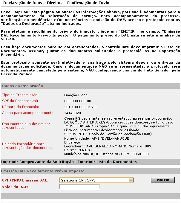 Sistema Integrado de Administração da Receita Em seguida o