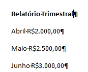 Por esta janela você pode configurar o alinhamento e o preenchimento.