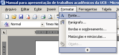 114 Nesta janela selecione: - Tamanho do papel a opção A4 (210 x 297 mm) ; - clique em OK Figura 98 - Configurando o Word 2003