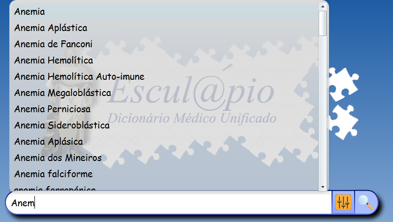 42 CAPÍTULO 4. DESENVOLVIMENTO DA INTERFACE O Escul@pio possui algumas opções na pesquisa por termo. A figura 4.9 mostra as diferentes maneiras de pesquisar um termo.