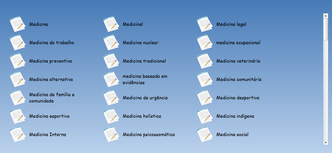 44 CAPÍTULO 4. DESENVOLVIMENTO DA INTERFACE Figura 4.11: Grupo de resultados.