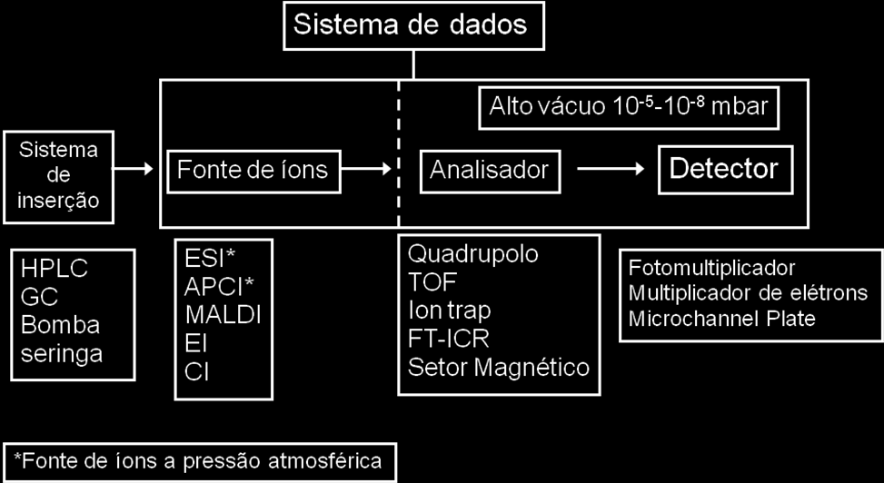 Figura 1. Esquema de um Espectrômetro de Massas. 2.