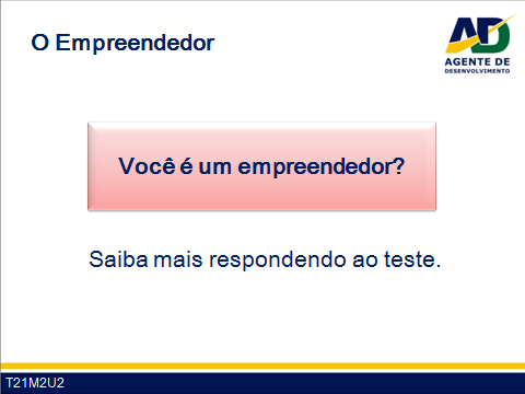 Guia do Facilitador Curso para Agentes de Desenvolvimento 13 seja bem sucedido é necessário, dentre outras coisas: crédito bancário e regras estáveis. A função do Estado é garantir essas condições.