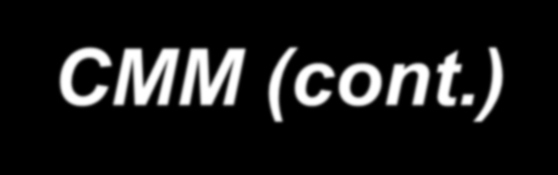 Comparação ISO 9001 SW-CMM (cont.