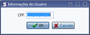 - Ao adicionar um novo usuário pelo Fluig Idenity, será solicitado que este informe seu CPF.