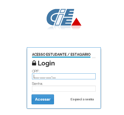 ITEM 7: Após carregar a tela de acesso, entre com seu CPF e a senha recebida via e-mail.