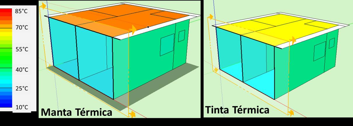 99 Figura 74 Temperatura superficial da edificação tipo. Fonte: A Autora.