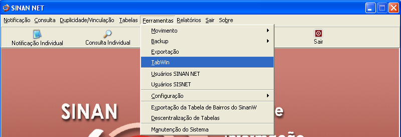 Caso se deseja demarcar todos os agravos anteriormente selecionados, clicar no botão Limpar seleção. b. Para exportar os dados de identificação do paciente selecione o item Exportar dados de identificação do paciente.