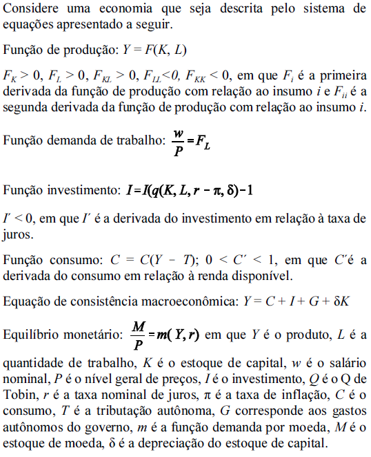 O modelo em questão é do tipo clássico, no sentido que o mercado de trabalho está