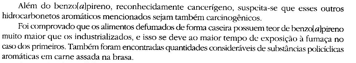 oncentração em HAP s da carne defumada 0,6 μg/kg 1,0-8,0 μg/kg 0,3-0,6 μg/kg 0,2