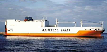 Frota Tipos de navios em serviço nos networks Grimaldi Grande Nigeria