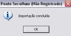 É exibida a informação de que o arquivo está sendo Lendo arquivo.