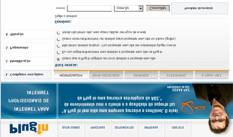 12. Compra On Line: Direciona para a página da Plug In,